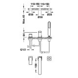 Bateria Wannowa  Loft Biel Matowa 20016203BM Tres