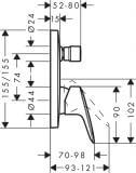 Bateria Wannowa Logis 71405000 Hansgrohe