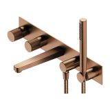 Bateria Wannowa Podtynkowa Contour Miedz Szczotkowana CT8037/1CPB Omnires