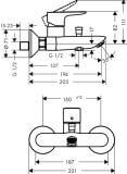 Bateria Wannowa Talis E Chrom  71740000 Hansgrohe