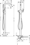 Bateria Wannowa Tecturis S 73440000 Chrom Hansgrohe