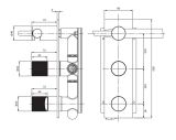 Bateria Wannowo-Prysznicowa Contour Miedz Szczotkowana CT8035/1CPB Omnires