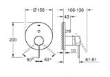 Bateria wannowo-prysznicowa Essence Brushed Cool Sunrise 24058GN1 Grohe