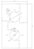 Bateria Wannowo-Prysznicowa Termostatyczna Y Chrom Y1236/KROCR Omnires