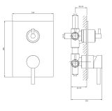 Bateria Wannowo-Prysznicowa Y Chrom Y1237/KCR Omnires