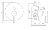 Bateria Wannowo-Prysznicowa Y Nikiel Y1235NI Omnires