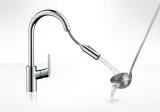 Bateria Zlewozmywakowa Focus Z Wyciąganą Wylewką 31815000 Hansgrohe