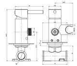 Bateria Bidetowa Podtynkowa Bidetta AXEL QW135A Kohlman