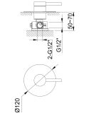 Bateria Prysznicowa AXEL GOLD QW220AGD Kohlman