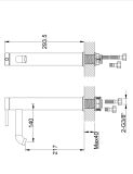 Bateria Umywalkowa AXEL QB170A Kohlman