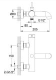 Bateria Wannowa AXEL QW110A Kohlman