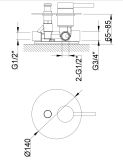 Bateria Wannowa AXEL QW210A Kohlman