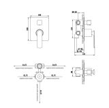 Bateria Wannowa Experience Black QW211EB Kohlman