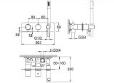 Bateria Wannowa Termostatyczna AXEL GOLD QW265AGD Kohlman