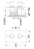 Bateria Wannowa Termostatyczna AXEL QW432A Kohlman