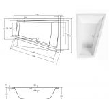Wanna Intima Duo Slim 170x125 Prawa 170x125 Besco