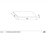 Blat Akrylowy Top White Anto-Finger 120,4x46x19 Biały Mat TOP-WHITE-1204 Emporia