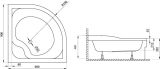 Brodzik Atrium Nera 90X90 Qf1-90 Impero
