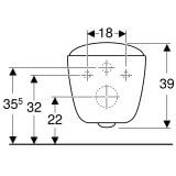 Miska Wisząca WC Rimfree Lejowa Citterio 500.510.01.1 Geberit