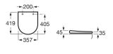 Deska Wc Gap Compacto A801D22001 Roca