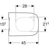 Deska Wc Smyle Square Biały 500.240.01.1 Geberit