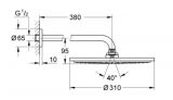 Deszczownica Cosmo 31 cm Brushed Cool Sunrise 26066GN0 Grohe