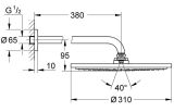 Deszczownica Z Ramieniem Rainshower Brushed Warm Sunset 26066DL0 Grohe