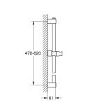 Drążek Prysznicowy Tempesta 600 Mm Chrom 27523001 Grohe