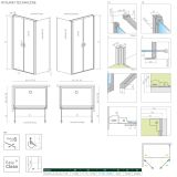 Drzwi  Prysznicowe Nes DWD+S 120 10034120-01-01 Radaway