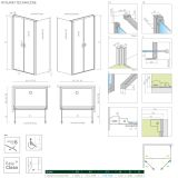 Drzwi  Prysznicowe Nes DWD+S 80 10034080-01-01 Radaway