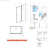 Drzwi Prysznicowe 100 Prawe DWJ Espera Pro 10090100-01-01R+10091100-01-01R Radaway