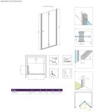 Drzwi Prysznicowe Eos DWB 70 Prawe 137883-01-01R Radaway
