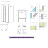 Drzwi Prysznicowe Eos DWD+2S 120 13799404-01 Radaway