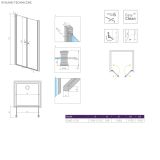 Drzwi Prysznicowe Eos DWD I 120 137773-01-01 Radaway