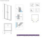 Drzwi Prysznicowe Eos DWD I 70 137783-01-01 Radaway