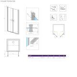 Drzwi Prysznicowe Eos DWD I 80 137713-01-01 Radaway