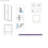 Drzwi Prysznicowe Eos DWD I 90 137703-01-01 Radaway
