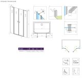 Drzwi Prysznicowe Eos DWD II G 770 13799770-01-01 Radaway