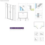 Drzwi Prysznicowe Eos DWD II G 870 13799870-01-01 Radaway
