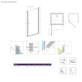 Drzwi Prysznicowe Eos DWJ I 100 Prawe 137923-01-01R Radaway