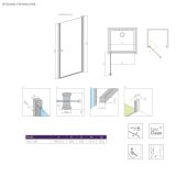 Drzwi Prysznicowe Eos DWJ I 80 Prawe 137913-01-01R Radaway