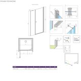 Drzwi Prysznicowe Eos DWS 100 Prawe 137990-01-01R Radaway