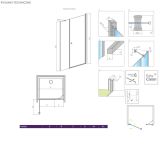 Drzwi Prysznicowe Eos DWS 110 Prawe 137991-01-01R Radaway