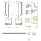Drzwi Prysznicowe Eos KDJ II 110cm Część Prawe 13799423-01R Radaway