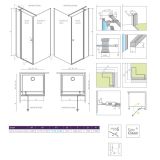 Drzwi Prysznicowe Eos KDJ II 120cm Część Prawe 13799424-01R Radaway