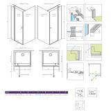 Drzwi Prysznicowe Eos KDJ II 80cm Część Prawe 13799420-01R Radaway