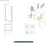 Drzwi Prysznicowe Nes 8 DWJ I 100 Lewe 10076100-01-01L Radaway