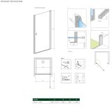 Drzwi Prysznicowe Nes 8 DWJ I 100 Prawe 10076100-01-01R Radaway