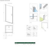 Drzwi Prysznicowe Nes 8 DWJ I 80 Lewe 10076080-01-01L Radaway