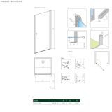 Drzwi Prysznicowe Nes 8 DWJ I 80 Prawe 10076080-01-01R Radaway